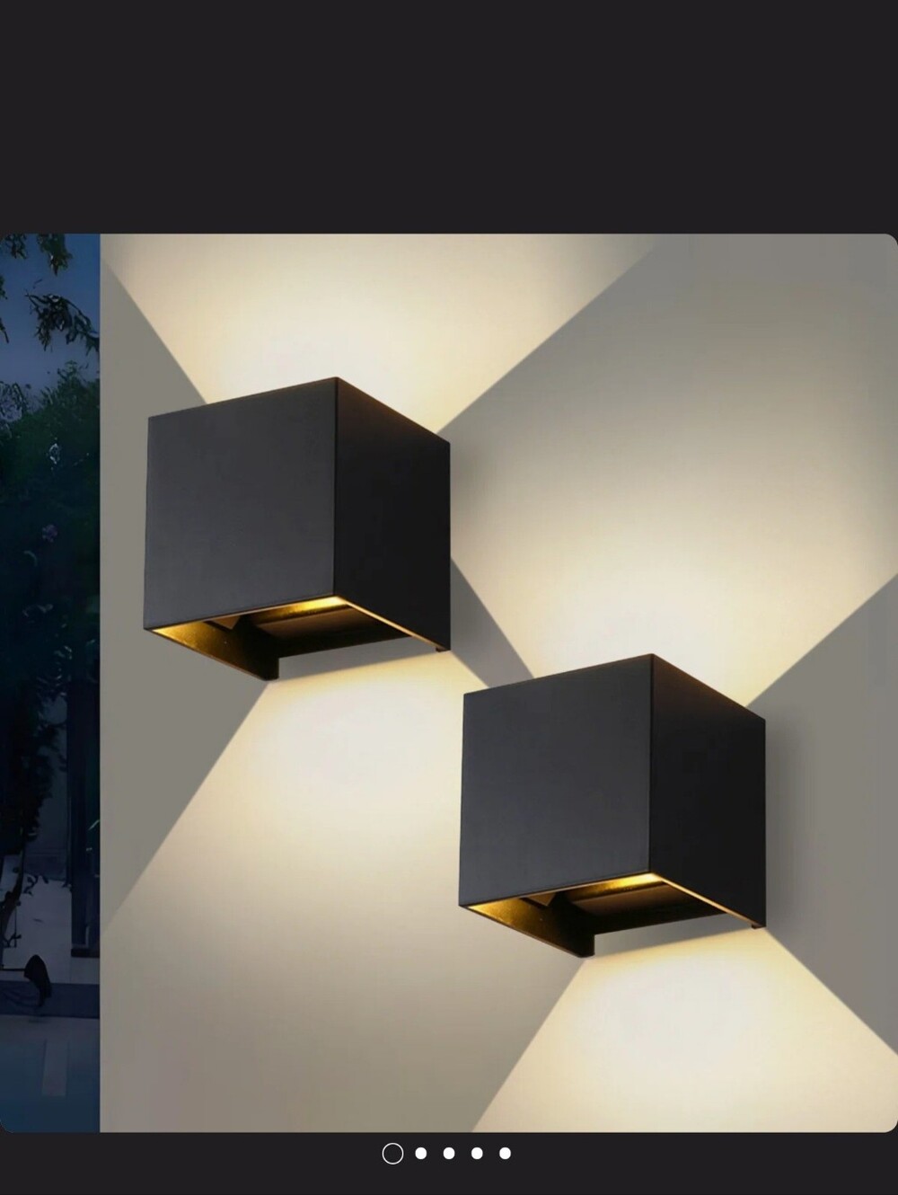 Agetina Matte Black 2 - Bulb 5'' H Integrated ▪️ LED ▪️ Outdoor Wall Lantern